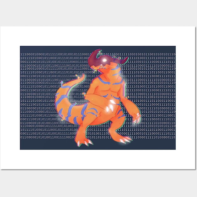 Greymon's Arrival Wall Art by C0RT0